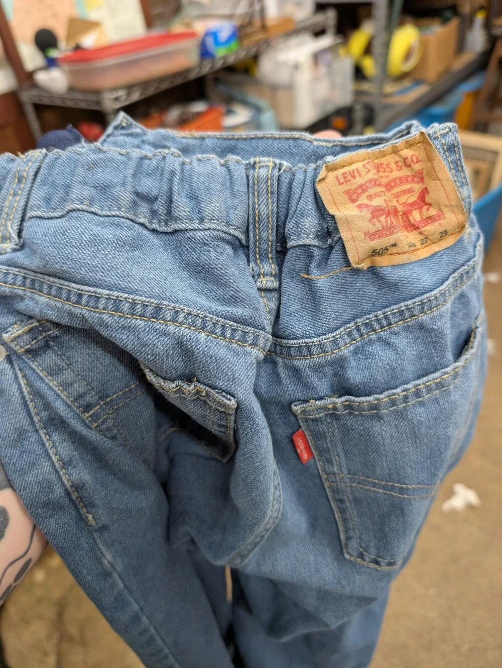 3 Pairs Of Levi's Boy's 505 Jeans in Blue Denim 12 + 14